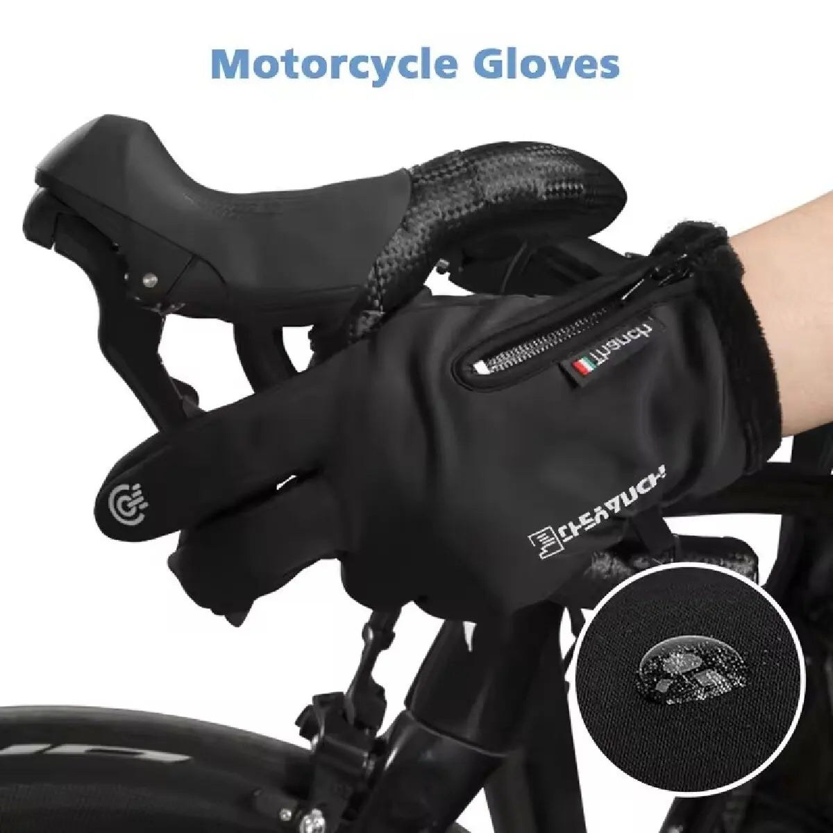 Outdoor Winter Gloves Motorcycle Gloves With Fleece Lined Touch Screen Snow Glove Waterproof Thermal Gloves For Riding