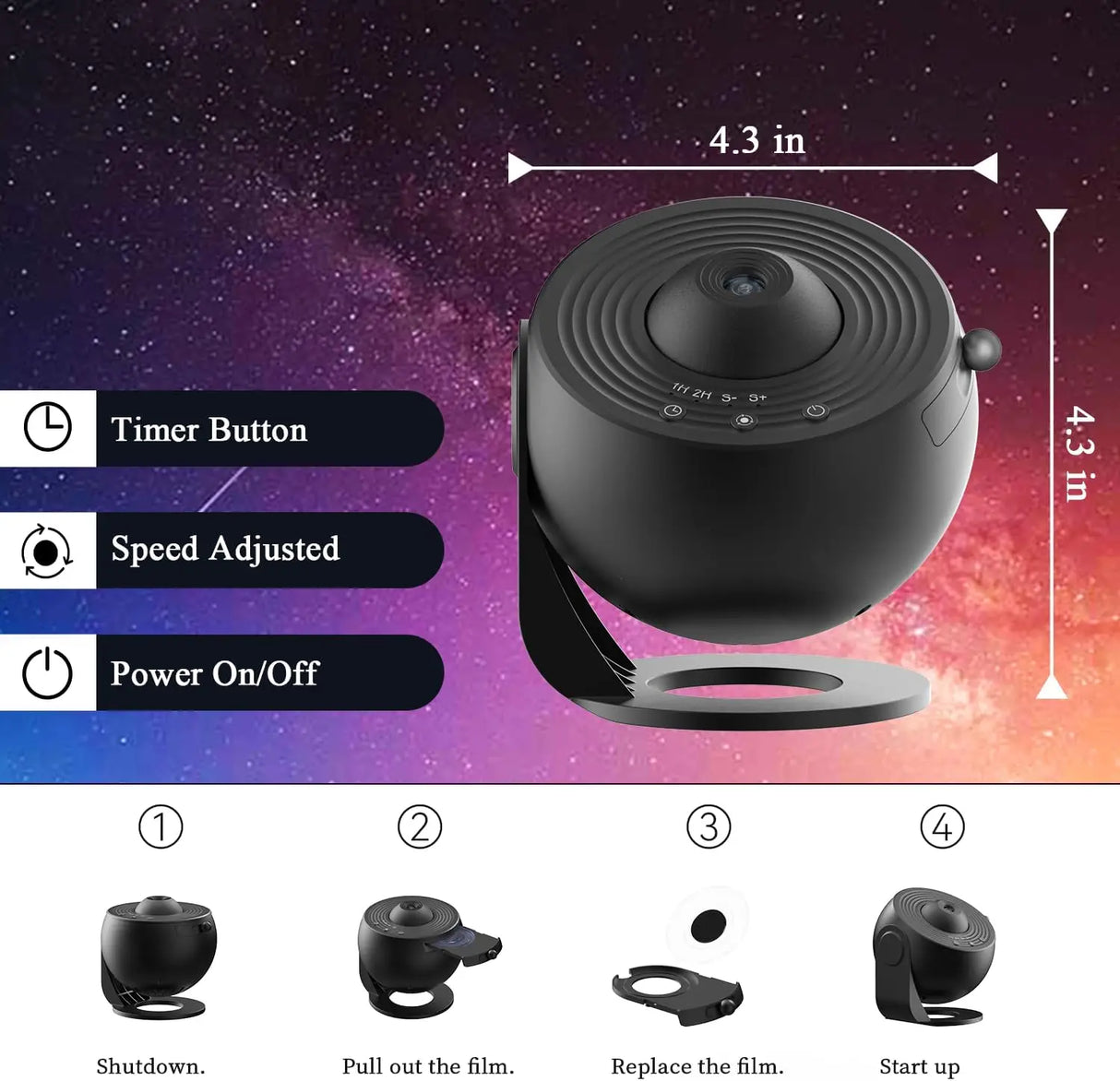 Planetarium Projector Night Light Galaxy Projector 360° Rotate Star Projector lamp For Room decoration Star Sky Projection Lamp