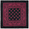 Black Hip Hop Bandana Kerchief Unisex Hair Band Neck Scarf Paisley Headwear Wrist Hairwrap Square Scarves Print Handkerchief