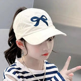 Fashion High Ponytail Kids Boy Girl Sun Hats Quick Drying Baseball Caps Adjustable Travel Caps Children Peaked Hats With Hole