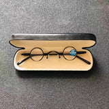 cubojue small round reading glasses +100 +150 +200 +250 +300 glass lens narrow nerd spectacles eyeglasses frames