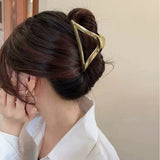 2023 New Fashion Metal Geometric Hair Claw Clip Trendy Hair Clips Hair Clamps Hairpins Party Hair Accessories For Women Headwear