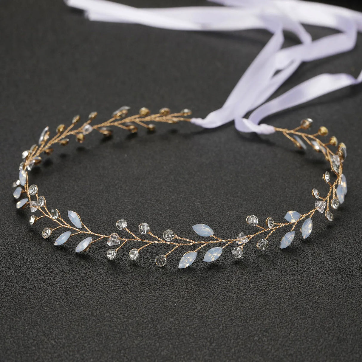 Wedding Headbands For Women Bride Handmade Crystal Rhinestone Tiaras Silver Color Hairbands Hair Accessories Queen Headband Gift