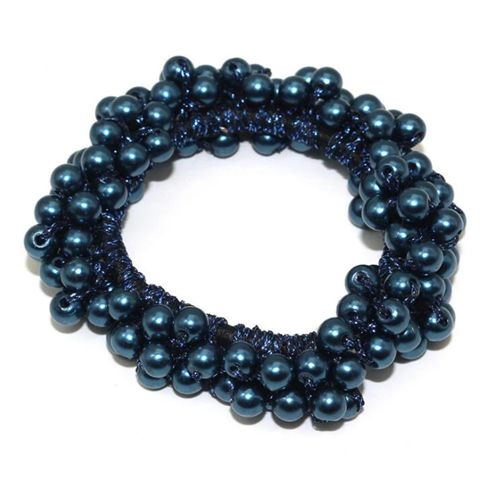 Pearls Beads Hair Ties Elastic Hair Bands For women Hair Rope Scrunchies Ponytail Holders Rubber Hair Accessories