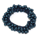 Pearls Beads Hair Ties Elastic Hair Bands For women Hair Rope Scrunchies Ponytail Holders Rubber Hair Accessories