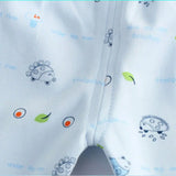 5pcs/set Newborn Baby Suit Set Top 2 Pants Hat Bibs 0-3 M Clothing Set Boy Girl Clothes Pure Cotton Breathable Cartoon Underwear