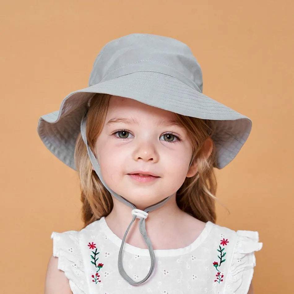 Newborn Baby Hats Boys Girls Panama Summer Kids Sun Hat Infant Beach Fisherman Bucket Hat Children Breathable Outdoor Hats