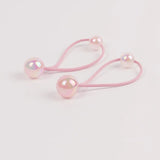 2pcs/lot Ponytail Ball Hair Ties For Girls Elastics Hairband Colorful Twin Bead Pom Balls Hair Rope Kids Hair Accessories