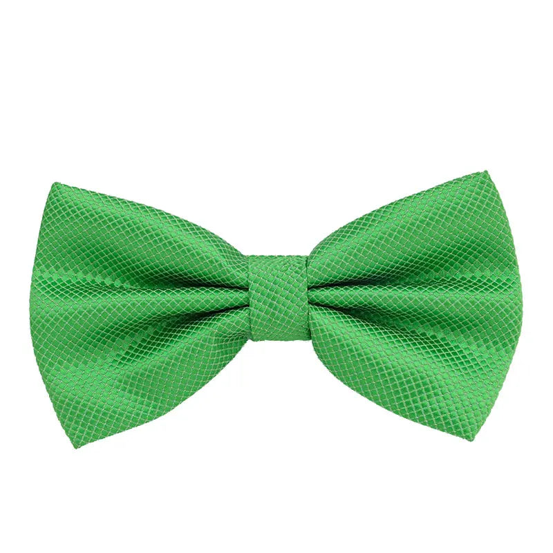 HUISHI Bowtie Mens Tie Solid Check Fashion Bowties Banquet Wedding Black Gold Red Green Pink Blue White Classic Bow Ties For Men