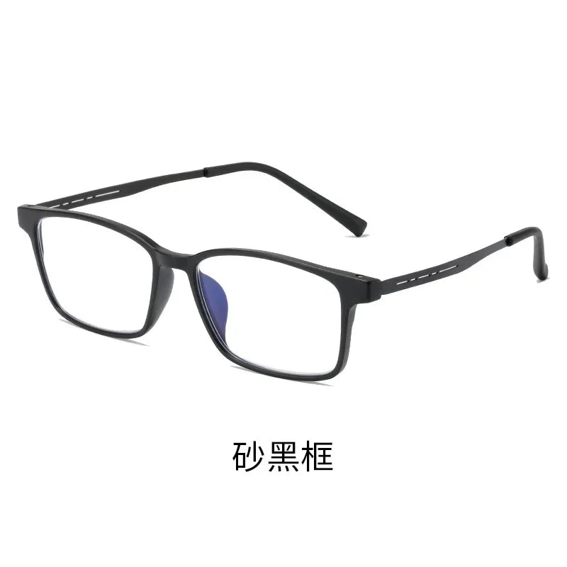 Blue Light Blocking Reading Glasses Men Women Ultralight TR90 Titanium Alloy Optical Frame Eyeglasses Square Eyewear