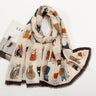 Fashion Printed Leopard Scarf Female Spring Muslim Women Hijab Scarves Tassel Large Size Headband Handkerchief Women's Bandana