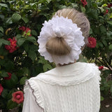 Oversized Lace Hair Scrunchie Elastic Ponytail Holder Elastic Hair Accessories