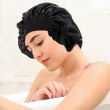Women Satin Solid Sleeping Hat Night Sleep Caps Hair Care Bonnet Nightcap For Women Men Unisex Caps Bonnet De Nuit Shower Turban
