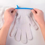 12 Pairs Wear-Resistant Work Gloves Women Men Material Cotton Yarn Anti-Skid Knit Mitten For Labor Protection Gardening