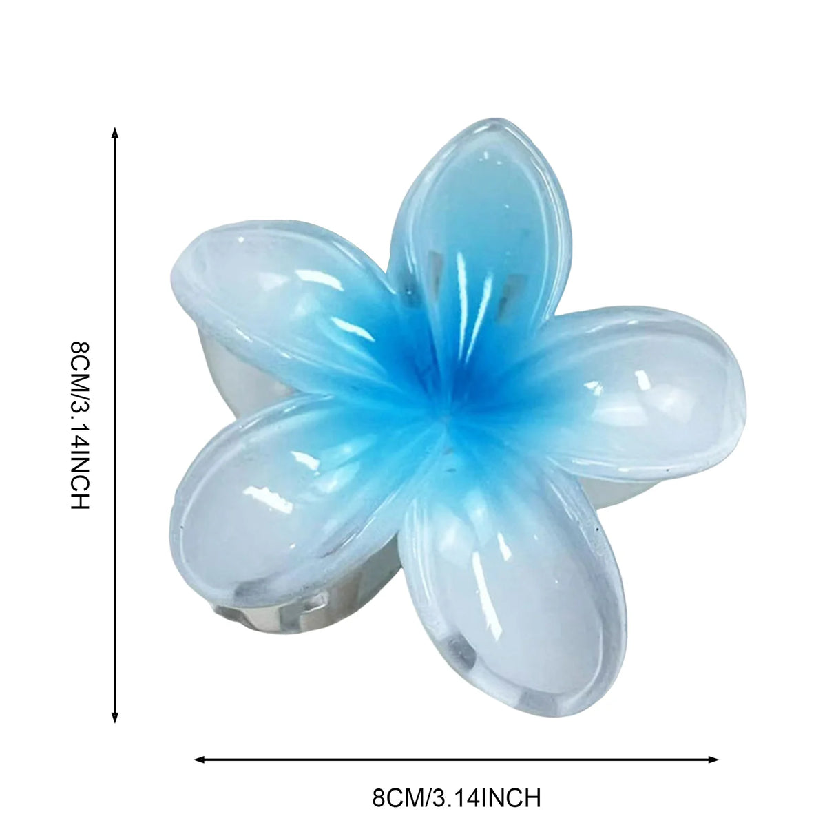 2024 Bohemian Beach Vacation Frangipani Egg Flower Hair Clips Lily Flower Hawaii Beach Hair Claw for Women Girl Hair Accessories
