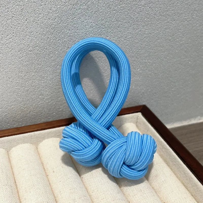 High Ponytail Rubber Bands Hair Band Elastic Head Rope For Women Korean Scrunchies Hair Tie Knotted Hair Ropes Hair Accessories