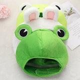 Cute Cosplay Costume Green Headgear Female Beanie Caps Cartoon Winter Autumn Hats Plush Hat Big Frog Eyes Hat Rabbit Bunny Ears