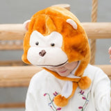 Cute Cosplay Costume Green Headgear Female Beanie Caps Cartoon Winter Autumn Hats Plush Hat Big Frog Eyes Hat Rabbit Bunny Ears