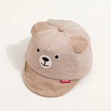 Baby Bear Baseball Cap New Spring Summer Cute Cartoon Solid Sunhat Boys Girls Cotton Snapback Caps Kid Hip Hop Fishing Hat 3-12M