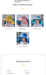 Kid Hat Summer Cap Sun Kindergarten Children UV Protection Baby Boys Girls Sun Caps Going Out Beach  Large Brim Fisherman  M9