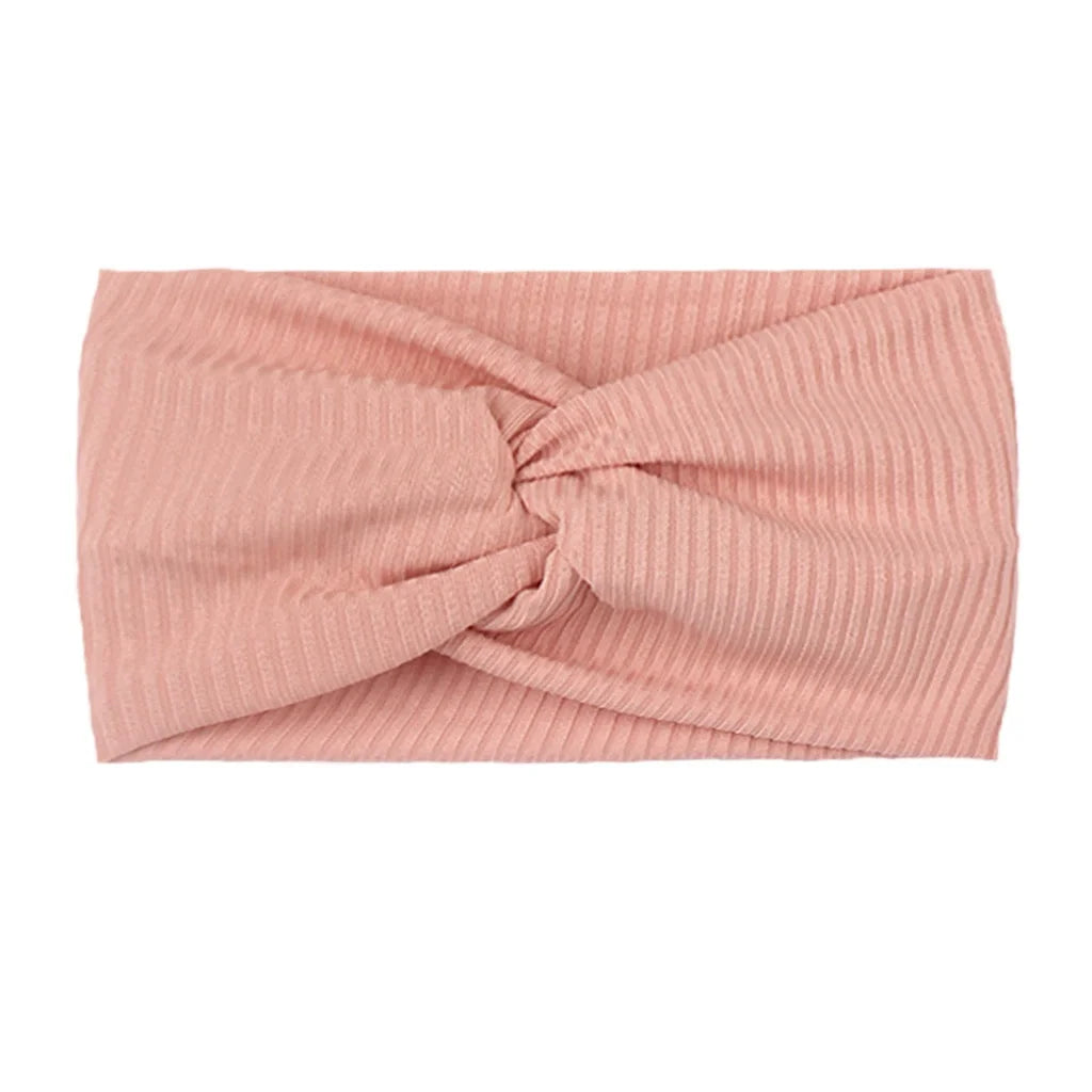 1PC Children's Headbands, Ribbed Crossed Wide Band Stretchy Headbands, Hair Hoops, Baby Hair Accessories, Baby Headbands