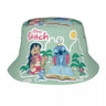 Unisex Kawaii Bucket Hats Funny Stitch Cartoon Accessories Bob Hat For Beach Headwear Lightweight