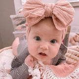 Baby Girl Bows Headband Newborn Turban Hairbands Kids Red Head Band Outdoor Toddler Children HeadWrap Hair Accessories