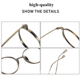 2025 NEW Titanium Handmade Glasses Frame Round Oval Retro Glasses For Men Reading Glasses Frames For Myopia For Women KMN-3003