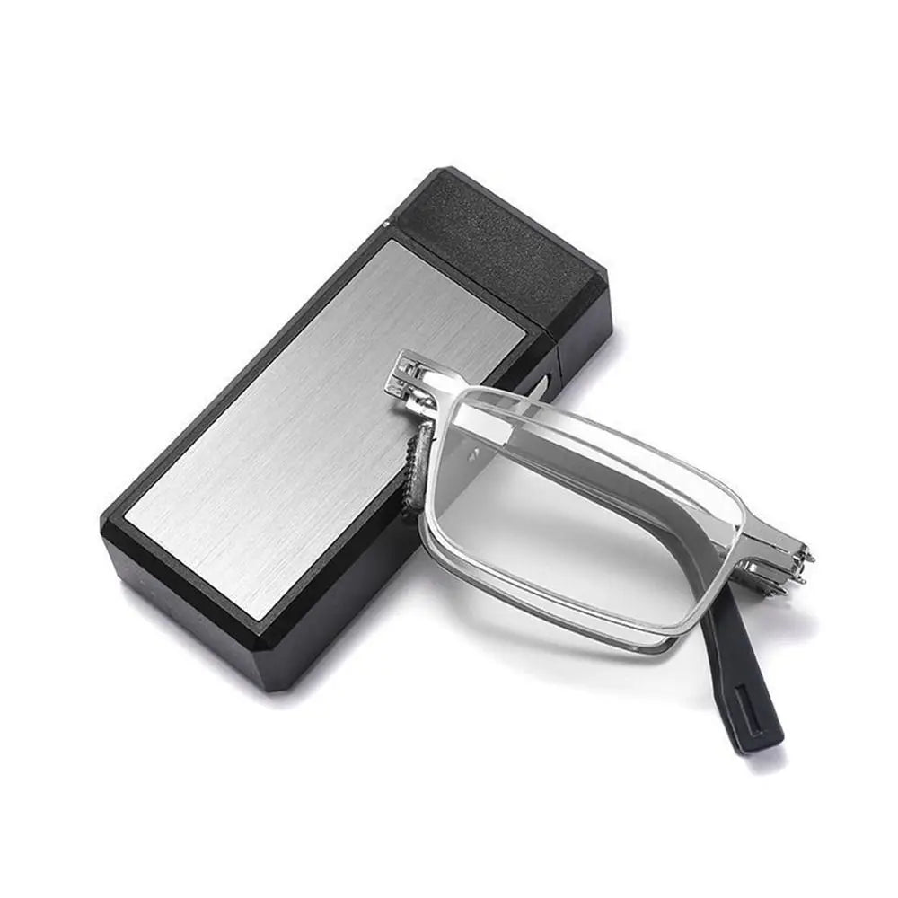 Blue Ray Blocking Anti-Blue Light Reading Glasses Portable With Glasses Bag Hyperopia Glasses Eye Protection Folding