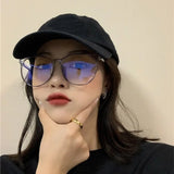 Transparent Anti-blue Light Glasses Oval Frame Computer Glasses Women Men Eyewear Blocking Glasses Optical Spectacle Eyeglases