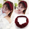 Cross elastic headband chiffon silk headband ladies headband hair accessory sports face wash