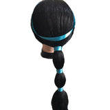 Aladdin's Lamp Halloween Girls Princess Jasmine Hair Black Long Wig Fancy Kids Women Wig Disguise Child Cosplay Unicorn Wig