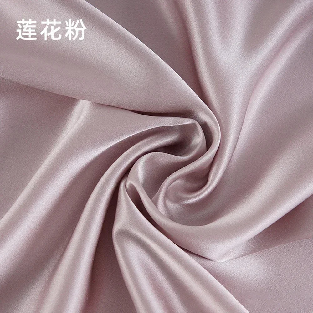 19 Momme Width 114cm 100% Pure Natural Mulberry Silk Fabric Make Clothing/Pillowcase/Eye Mask/Nightcap/Bedding/Pajamas Fabric