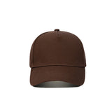 Wholesale 5-Panel Solid Color Embroidery Baseball Cap Custom Logo Snapback Cap Outdoor Curved Roof Dome Sunscreen Sports Cap