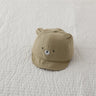 Cute Bear Ear Baby Baseball Cap Summer Short Brim Infant Toddler Sun Hat Cartoon Baby Boys Girls Cotton Peaked Caps