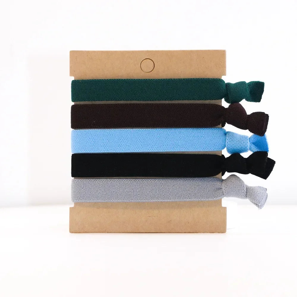 5pc Hot Fashion Cool Sport Elastic Hair Bands Hair Rope Ties for Girls Women Men Headband Hair Accessories