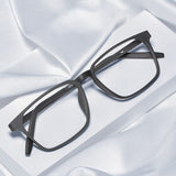 Blue Light Blocking Reading Glasses Men Women Ultralight TR90 Titanium Alloy Optical Frame Eyeglasses Square Eyewear