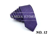 Slim Ties For Men Women Skinny Striped Plaid Paisley 5cm Necktie Casual Wear For Party Wedding Narrow Collar Male Tie Accessorie