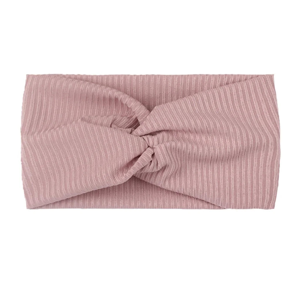 1PC Children's Headbands, Ribbed Crossed Wide Band Stretchy Headbands, Hair Hoops, Baby Hair Accessories, Baby Headbands