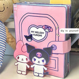 Sanrio Quiet Book Kuromi Cinnamoroll My Melody Handmade DIY Children's Toys Development Hands on Ability Girl's Birthday Gift