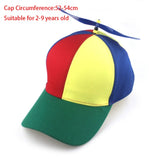 Bamboo Dragonfly Rainbow Sun Cap Funny Adventure Dad Hat Snapback Hat Helicopter Propeller Design for Kids Boys Girls Adult