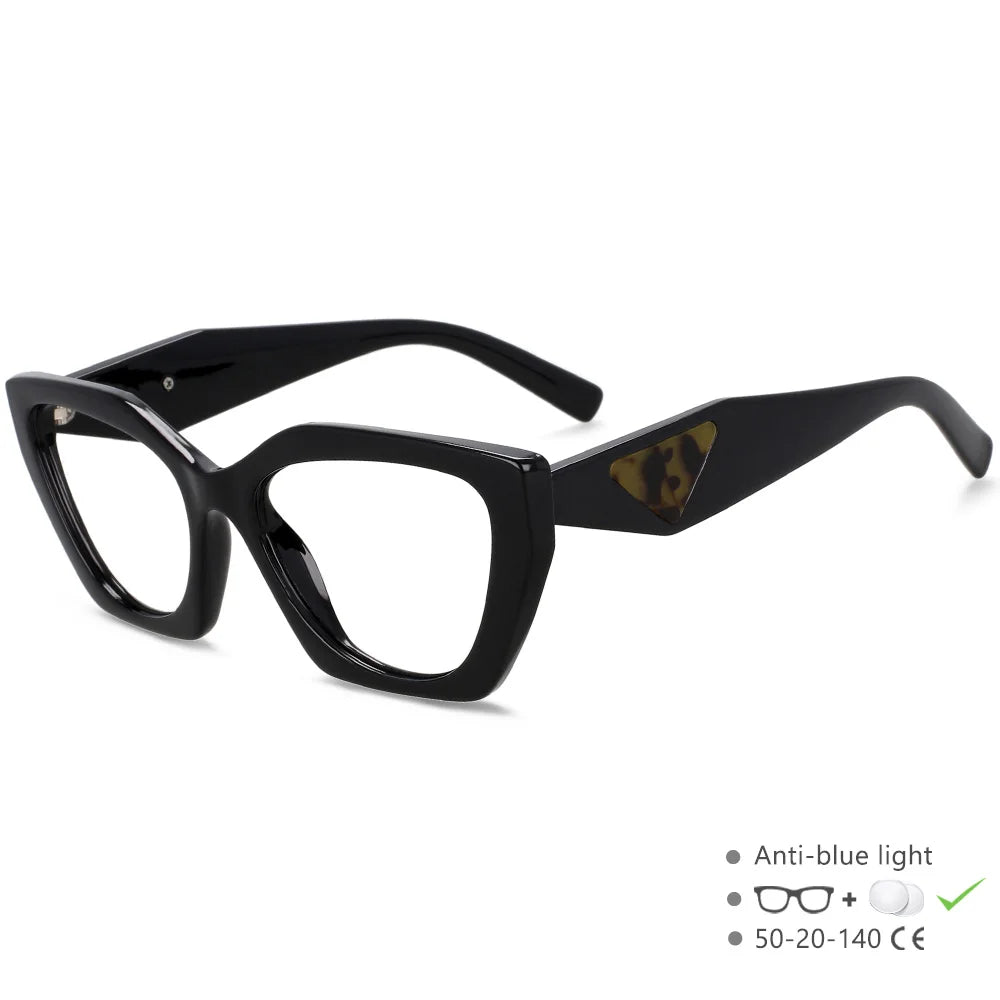 55405 New Brand Blue Light Blocking Computer Glasses Women Fashion TR90 Frame Vintage Square Eyewear Anti Eyestrain Eyeglasses