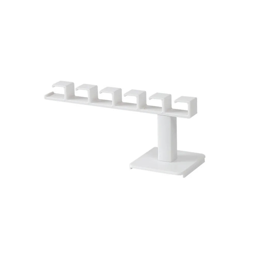 1pc wall mounted non perforated baseball cap hook, smooth and burr free, 6-hook design, multifunctional storage