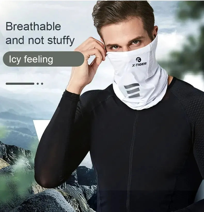 X-TIGER Cycling Face Mask Absorb Sweat Breathable Fishing Training Sport Face Scarf Neck Gaiter Summer Face Bandana