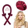 Heatless Curling Rod Headband No Heat Hair Curler Hair Rollers Soft Curlers Lazy Curls Satin Bonnet Night Cap Hair Styling Tools