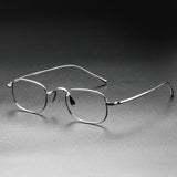 Vintage Small Square Oval 6.5g Ultra-Light Pure Titanium frame ，KJ45|Thin Frame of Golden Wire|For Men and Women