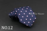 Cute Cartoon Pattern Animal Floral Printed Tie For Men Narrow Slim NeckTie Wedding Red Navy Party Ties Cravat Accessories Gifts