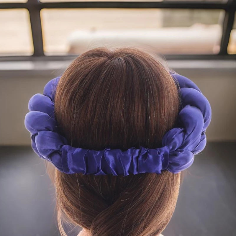 Twisted Hair Band Office Headbands Party Hairband Latest Satins Sports Headwear for Stylish Men and Women