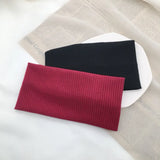 New Knitted Hair Bands Women Fashion Wide Elastic Headband Sport Yoga Hairband Soft Wash Face Makeup Headwrap Hair Accessories