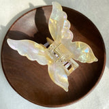 1pc Super Fairy New Style Colorful Butterfly Hair Clip Mermaid Ji Grab Clip Hair Accessories Disc Hair Grab Acetate Clip